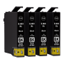 Compatible 603XL 4x Black Quad-Pack Ink Cartridges (Starfish)