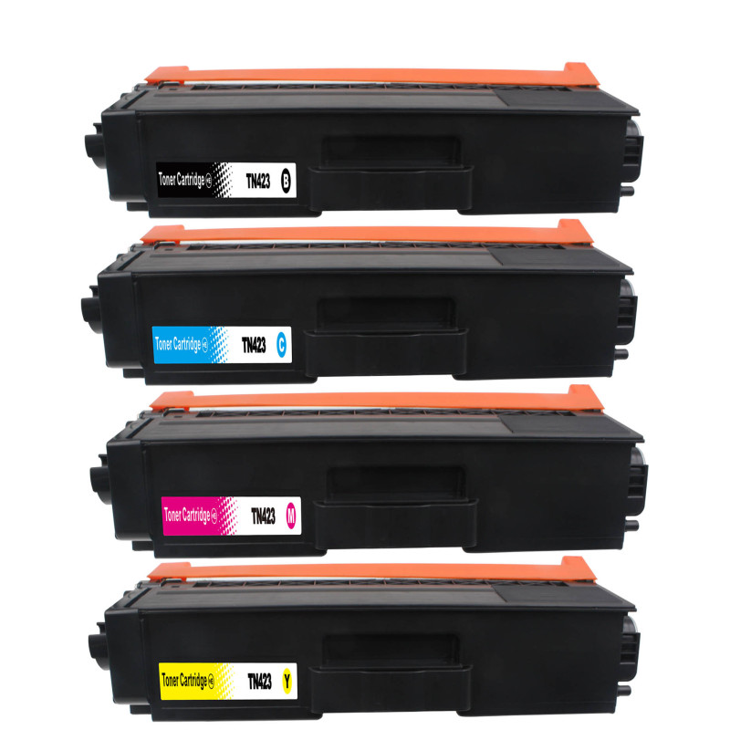 Compatible TN423 - BK / C / M / Y Toner Cartridge for Brother Printers