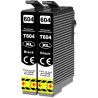 Compatible 604XL Twin pack 2x Black Black Ink Cartridges (Pineapple)